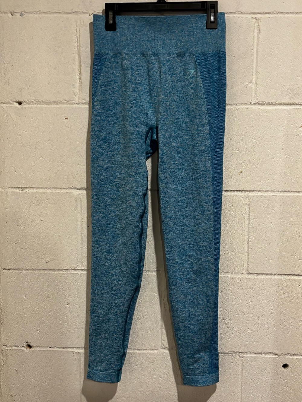 Gymshark Flex High Waist Leggings Marl Blue Activewear Size M